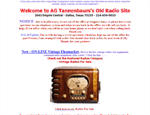 Tablet Screenshot of agtannenbaum.com